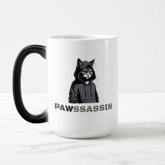 PAWSSASSIN Morphing Mug – Hood Cat in Disguise Magische Mok