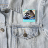 Pawtrolling Vierkante Button 5,1 Cm (In situ)