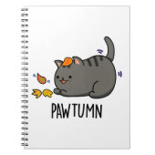 Pawtumn schattige Herfst Kitty Kat Stomme  Notitieboek (Voorkant)