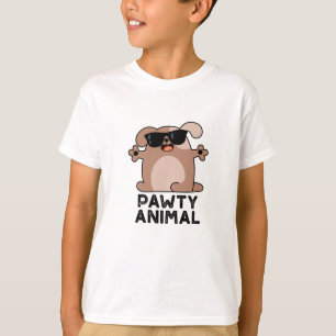 Pawty Animal Funny Party Dog Pun T-shirt