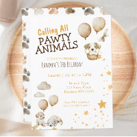 Pawty Animal Puppy Hond Verjaardag