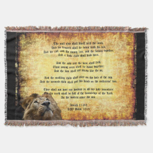 Pax Christos, Leeuw met Jesaja 11:6-9 Deken