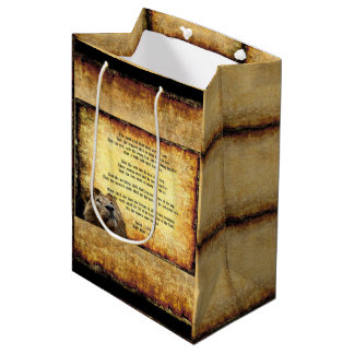 Pax Christos, Leeuw met Jesaja 11:6-9 Medium Cadeauzakje