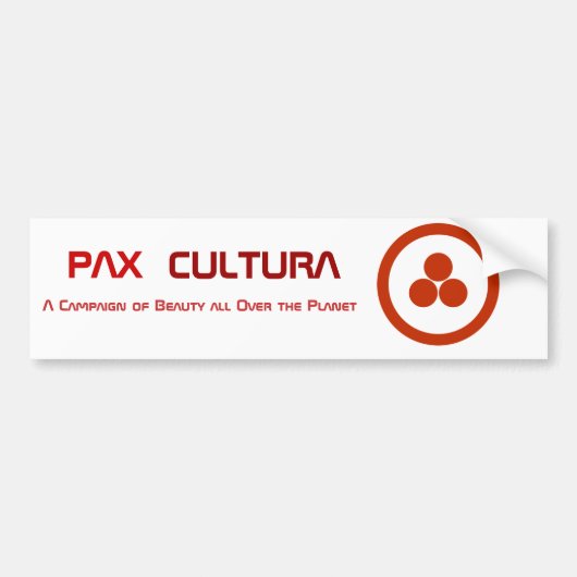 Pax Cultura Briefpapier Bumpersticker (Voorkant)