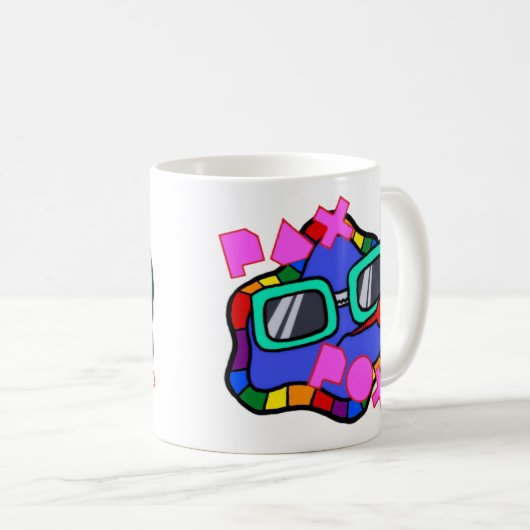 Pax Pox mug avec deux logos (Devant droit)