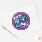 Pax Pox Purple Sticker 6 pack (Enveloppe)