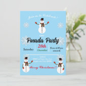 pax the snowman party  kaart (Staand voorkant)