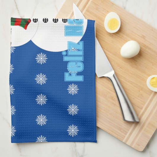 Pax The snowman Theedoek (Quarter Fold)