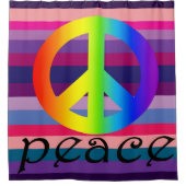 Paxspiration Peace Shower-gordijn Douchegordijn (Voorkant)