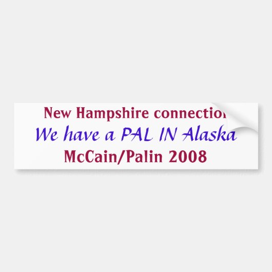 Pay in Alaska Bumpersticker (Voorkant)