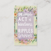 Pay it Forward Random Act Kindness Cute Wildflower Visitekaartje (Voorkant)