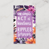 Pay it Forward Random Act Kindness Stargazer Lily Visitekaartje (Voorkant)