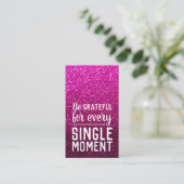 Pay it Forward Random Act of Kindness Hot Pink Visitekaartje (Staand voorkant)