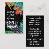 Pay it Forward Random Act of Kindness Paradise Visitekaartje (Voorkant / Achterkant)