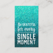 Pay it Forward Random Act of Kindness Turquoise Visitekaartje (Voorkant)