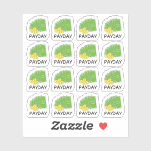 Paycheck Payday Reminder Finance Tracker Kalender Sticker
