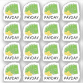 Paycheck Payday Reminder Finance Tracker Kalender Sticker (Voorkant)