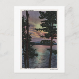 Payette Lake, ID - Evintide op Lake Scene Briefkaart