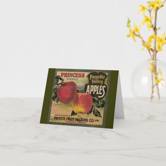 Payette Valley Apples Kaart (Gele Bloem)
