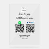 Paypal Cashapp numérisation pour payer QR ajouter (Recto)
