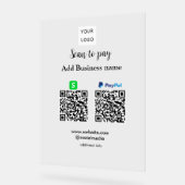 Paypal Cashapp numérisation pour payer QR ajouter (Angle)