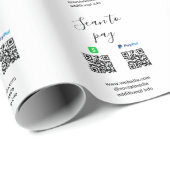 Paypal Cashapp scan to pay QR add business name lo Cadeaupapier (Rol Hoek)