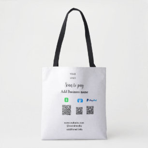 Paypal Cashapp venmo scan om te betalen QR voeg be Draagtas