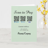 paypal venmo carte visa scan pour payer QR médias  (Fleur jaune)