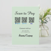 paypal venmo carte visa scan pour payer QR médias (Debout devant)