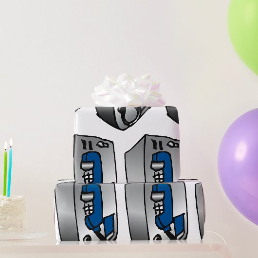Payphone Blue Telefoon Cadeaupapier