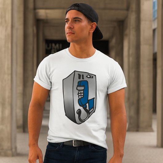 Payphone Blue Telefoon T-shirt