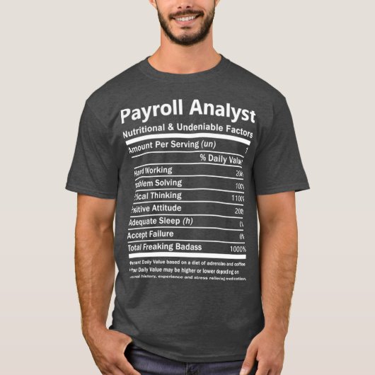 Payroll Analyst Payroll Analyst    TNutritional T-shirt (Voorkant)