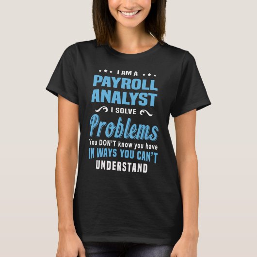 Payroll Analyst T-shirt (Voorkant)
