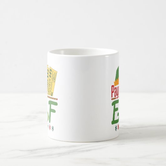 Payroll Elf met Kerstmis Clerk Koffiemok (Center)