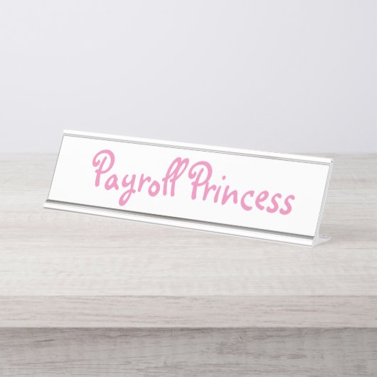 Payroll Princess Specialist Payroll Clerk  Bureau Naambordje (Voorkant)