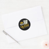 Payroll Queen Ronde Sticker (Envelop)