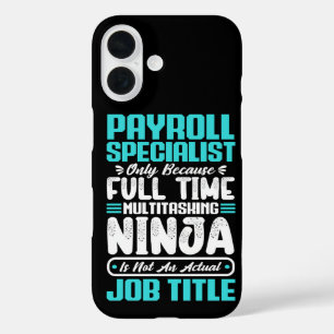 Payroll Specialist Functie Titel Beroep Vaardighed iPhone 16 Hoesje