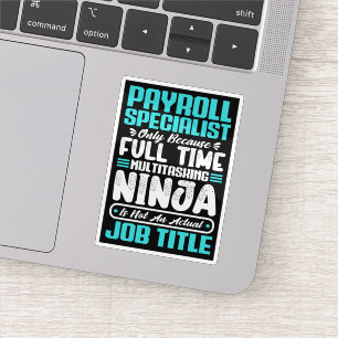 Payroll Specialist Functie Titel Beroep Vaardighed Sticker