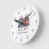 Pays 4 Juillet Horloge Mur (Angle)