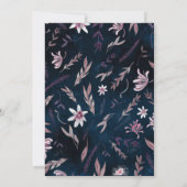 Pays art floral invitation mariage, invitation (Dos)