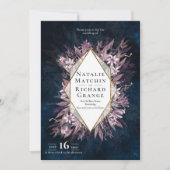 Pays art floral invitation mariage, invitation (Devant)