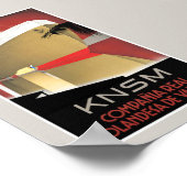 Pays-Bas Affiche de voyage vintage KNSM restaurée (Coin)