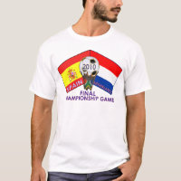 Pays-Bas contre le T-shirt 2010 du football de