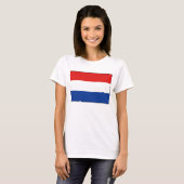 Pays-Bas Drapeau x Carte T-shirt (Devant entier)
