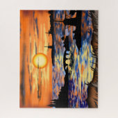 Pays-Bas Landcape Puzzle Sunrise (Vertical)