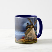 Pays-Bas Windmill Landscape Mug (Devant droit)