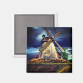 Pays-Bas Windmill Magnet (Recto/Verso)