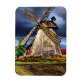 Pays-Bas Windmill Paysage Magnet (Vertical)
