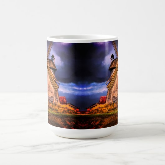 Pays-Bas Windmill Sunset Coffee Mug (Centre)