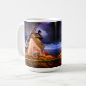 Pays-Bas Windmill Sunset Coffee Mug (Devant gauche)